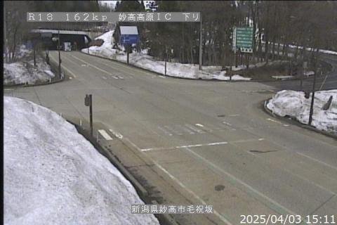 国道18号妙高高原IC付近