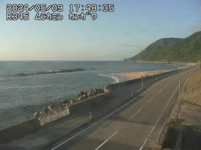 新潟県の海ライブカメラ｢２寒川海水浴場※｣のライブ画像